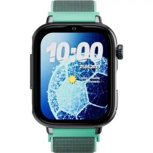 Reloj GPS Infantil SaveFamily SaveWatch PLUS 2 Carcasa Negra Correa Tela Ocean