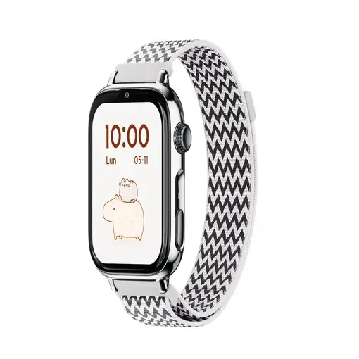 Reloj GPS Infantil SaveFamily SaveWatch PLUS 2 Carcasa Plata Correa Tela Zig Zag Reloj GPS Infantil SaveFamily SaveWatch PLUS 2 Carcasa Plata Correa Tela Zig Zag