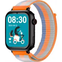 Reloj GPS Infantil SaveFamily SaveWatch PLUS Carcasa Negra Correa Tela Acid Orange