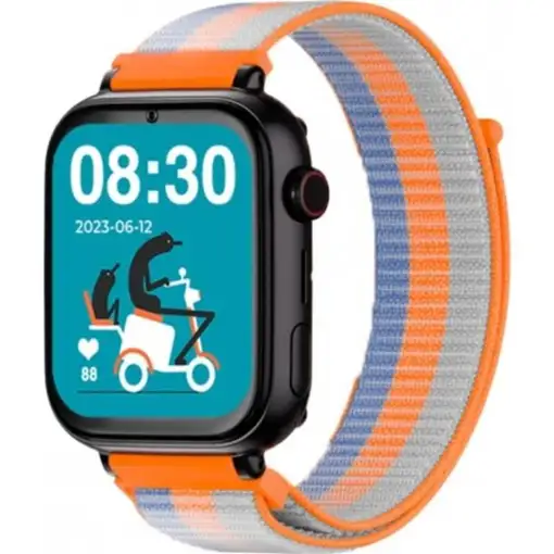 Reloj GPS Infantil SaveFamily SaveWatch PLUS Carcasa Negra Correa Tela Acid Orange Reloj GPS Infantil SaveFamily SaveWatch PLUS Carcasa Negra Correa Tela Acid Orange