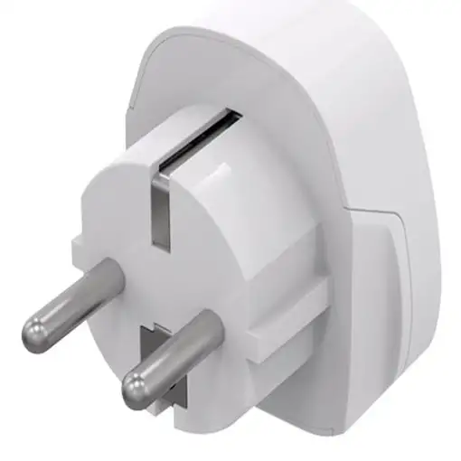 Celly TRAVELADAPTER adaptador de enchufe eléctrico Tipo F Universal Blanco