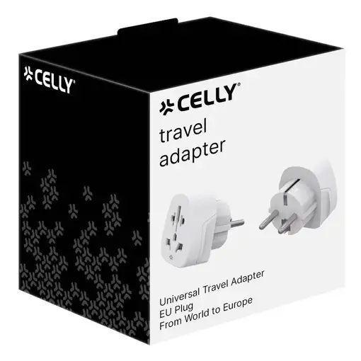 Celly TRAVELADAPTER adaptador de enchufe eléctrico Tipo F Universal Blanco