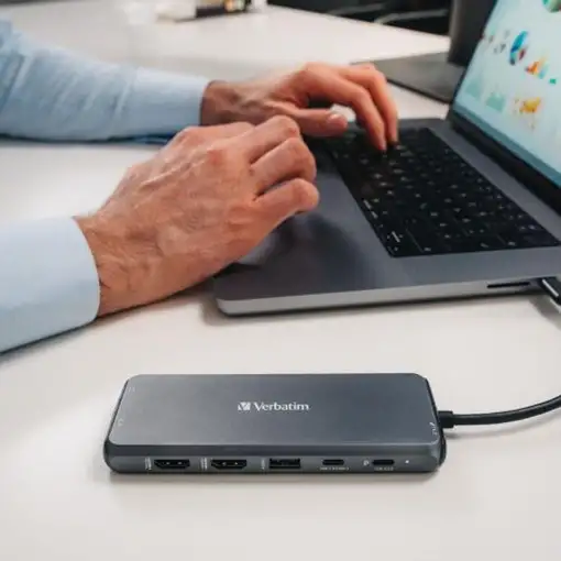 Verbatim CMH-05 USB Tipo C 5000 Mbit/s Plata