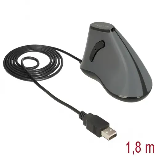 DeLOCK 12527 ratón Oficina Mano derecha USB tipo A Óptico 800 DPI