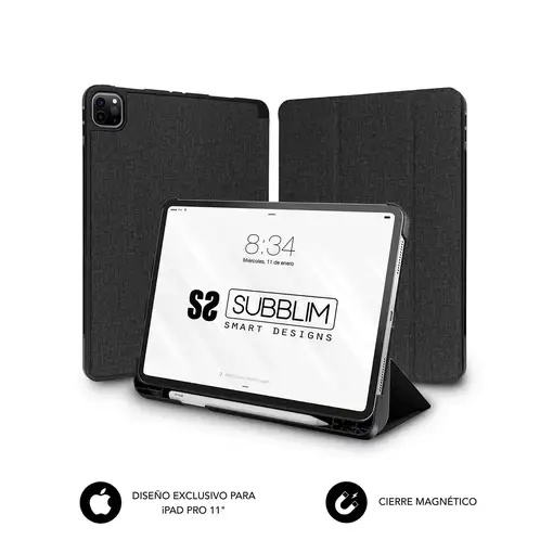 Funda Tablet Shock Case Para Ipad Pro 11\ 2021/20/18 Negro