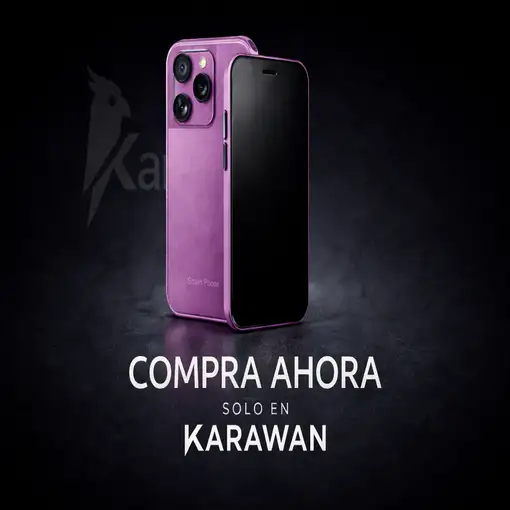 Mini Móvil Premium con Triple Cámara, Diseño Elegante y Tamaño Compacto X15-Morado