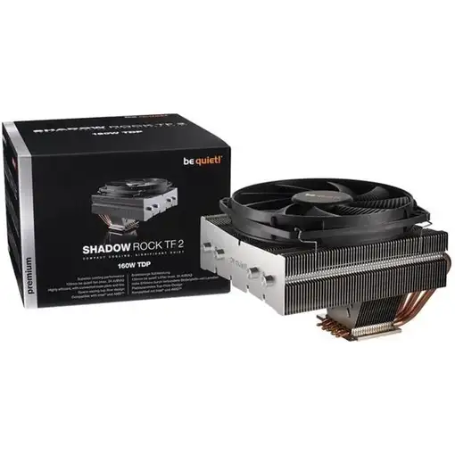 be quiet! Shadow Rock TF 2 Procesador Enfriador 13,5 cm Negro, Cobre, Plata