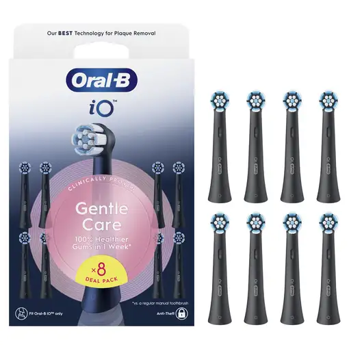 Oral-B iO RB SBF 8 FBNLSENOR Box RF C 8 pieza(s) Negro, Azul, Blanco