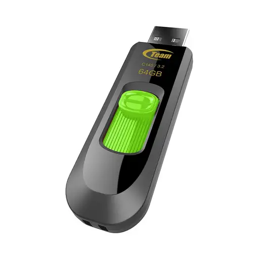 Team Group C145 unidad flash USB 64 GB USB tipo A 3.2 Gen 1 (3.1 Gen 1) Negro, Ver