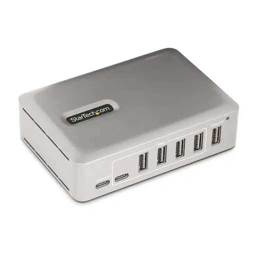 StarTech.com Hub Concentrador USB-C de 7 Puertos - 5x USB-A/2x USB-C - con Fuente StarTech.com Hub Concentrador USB-C de 7 Puertos - 5x USB-A/2x USB-C - con Fuente