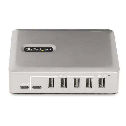 StarTech.com Hub Concentrador USB-C de 7 Puertos - 5x USB-A/2x USB-C - con Fuente