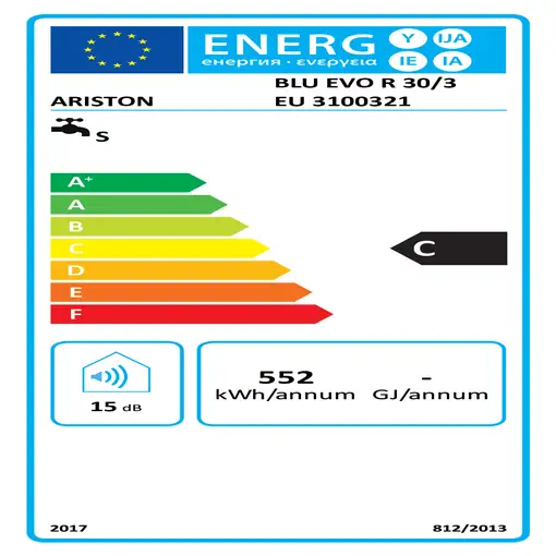 Ariston BLU EVO R 30/3 EU Vertical Depósito (almacenamiento de agua)