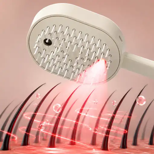 Cepillo Capilar Klack Pulverización 10 ml USB-C, Antienredos y Antiestático Masaje