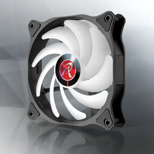 RAIJINTEK EOS 12 RBW ADD Placa base, Procesador Ventilador 12 cm Negro, Blanco 2 p