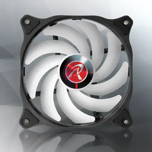 RAIJINTEK EOS 12 RBW ADD Placa base, Procesador Ventilador 12 cm Negro, Blanco 2 p