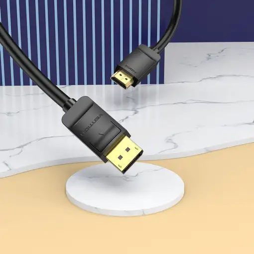Vention HADBI adaptador de cable de vídeo 3 m DisplayPort HDMI Negro