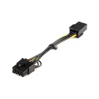 StarTech.com Cable adaptador de alimentación PCI Express de 6 pines a 8 pines StarTech.com Cable adaptador de alimentación PCI Express de 6 pines a 8 pines