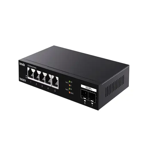 Tenda TEM2007X switch 2.5G Ethernet (100/1000/2500) Escritorio Negro
