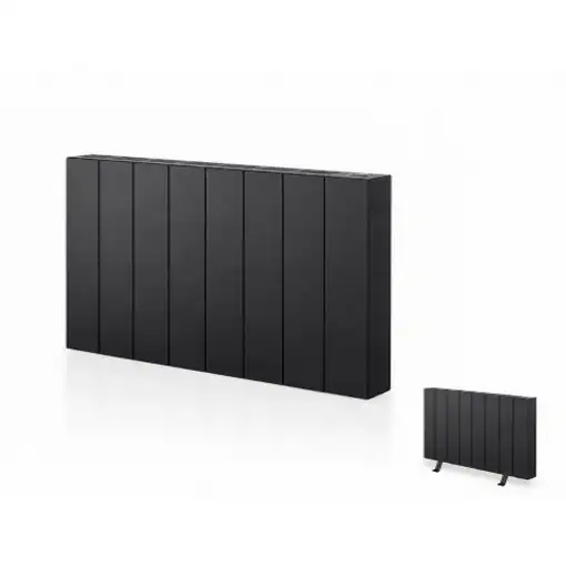 Emisor térmico seco ELIAN 1500 W negro con patas incluidas, Programable 24/7 Emisor térmico seco ELIAN 1500 W negro con patas incluidas, Programable 24/7