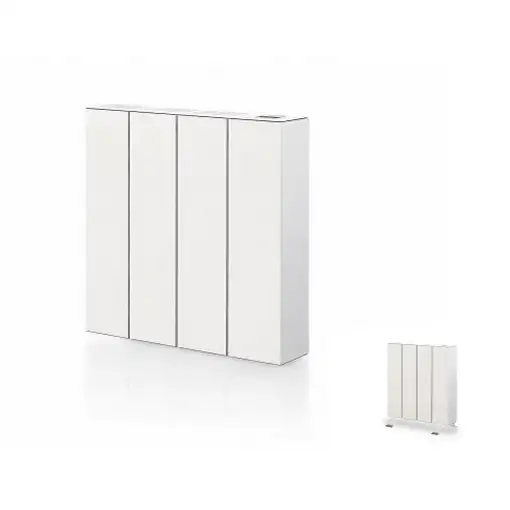 Emisor térmico seco ELIAN 500 W blanco con patas incluidas, Programable 24/7