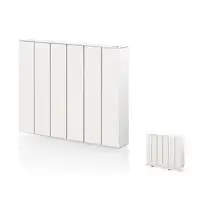 Emisor térmico seco ELIAN 1000 W blanco con patas incluidas, Programable 24/7 Emisor térmico seco ELIAN 1000 W blanco con patas incluidas, Programable 24/7