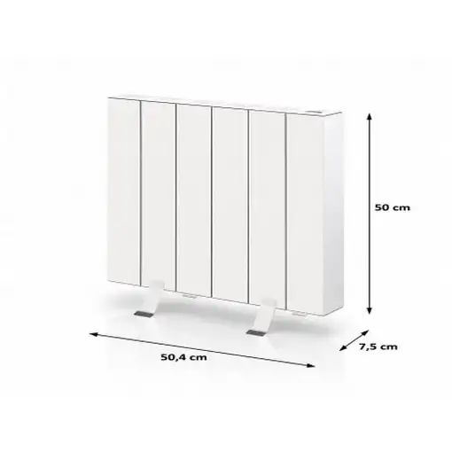 Emisor térmico seco ELIAN 1000 W blanco con patas incluidas, Programable 24/7