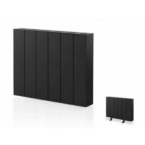 Emisor térmico seco ELIAN 1000 W negro con patas incluidas, Programable 24/7 Emisor térmico seco ELIAN 1000 W negro con patas incluidas, Programable 24/7