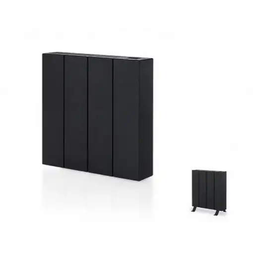 Emisor térmico seco ELIAN 500 W negro con patas incluidas, Programable 24/7 Emisor térmico seco ELIAN 500 W negro con patas incluidas, Programable 24/7