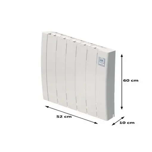 Emisor Térmico Fluido Bajo Consumo TAYN 750 WiFi Curvo - Programable - ALEXA y GOO