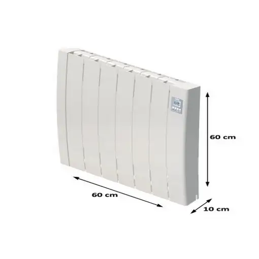 Emisor Térmico Fluido Bajo Consumo TAYN 1000 WiFi Curvo - Programable - ALEXA y GO