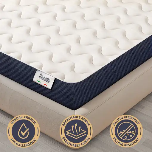 The White Stone Colchón ESSENTIAL 120 X 190 Waterfoam  14CM made in Italy