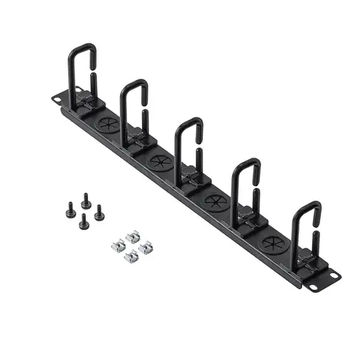 StarTech.com Panel Horizontal 1U y 19 Pulgadas de Gestión de Cableado para Armario