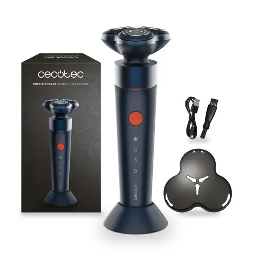 Cecotec PrecisionCare Aluminium Premium Máquina de afeitar de rotación Azul Cecotec PrecisionCare Aluminium Premium Máquina de afeitar de rotación Azul