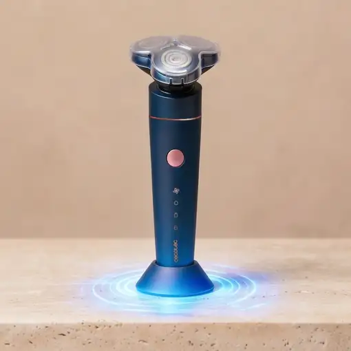 Cecotec PrecisionCare Aluminium Premium Máquina de afeitar de rotación Azul