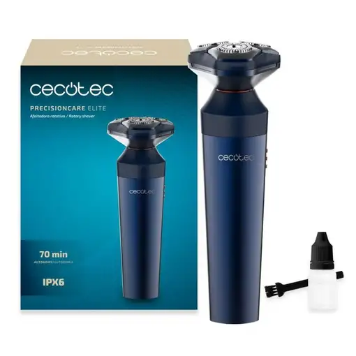 Cecotec PrecisionCare Elit Máquina de afeitar de rotación Azul Cecotec PrecisionCare Elit Máquina de afeitar de rotación Azul