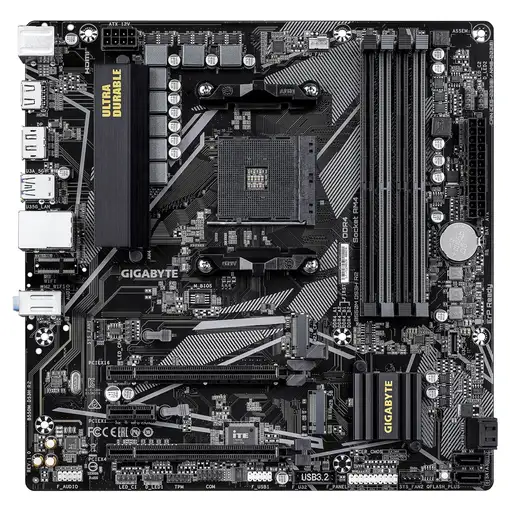 GIGABYTE B550M DS3H R2 Placa base - Procesadores AMD Ryzen 5000, VRM de 5+3 fases,