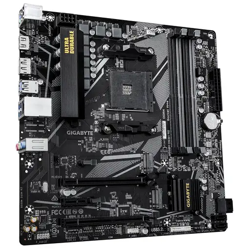 GIGABYTE B550M DS3H R2 Placa base - Procesadores AMD Ryzen 5000, VRM de 5+3 fases,