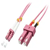 Lindy 46362 Cable de fibra óptica e InfiniBand 3 m LC SC Rosa