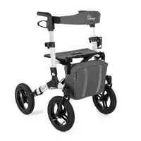 Andador todoterreno de cuatro ruedas, plegable, Ranger Silver TIMAGO