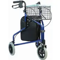 Andador con 3 ruedas, cesta y bolso, RF-621/N REHA FUND
