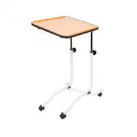 Mesa auxiliar de cama, regulable en altura, ruedas, Brak MOBILEX
