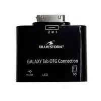 Bluestork BS-GAL-RDR/SD cambiador de género para cable Samsung 30-pin USB 2.0/SD C