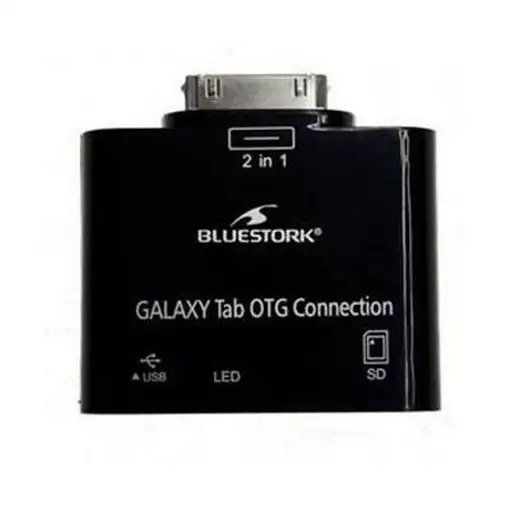 Bluestork BS-GAL-RDR/SD cambiador de género para cable Samsung 30-pin USB 2.0/SD C