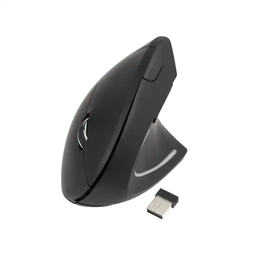 TooQ Ratón Inalámbrico Ergonómico Vertical 3200 DPI, 6 botones, Negro TooQ Ratón Inalámbrico Ergonómico Vertical 3200 DPI, 6 botones, Negro