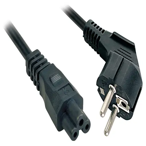 Lindy 3m, CEE 7/7 - IEC 320 C5 Negro CEE7/7 C5 acoplador