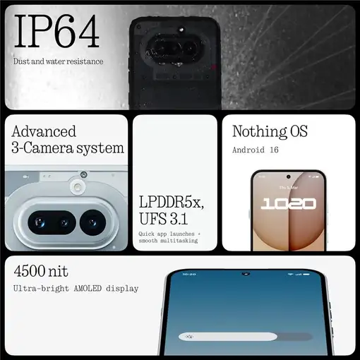 Smartphone 12 + 256GB Blanco NOTHING