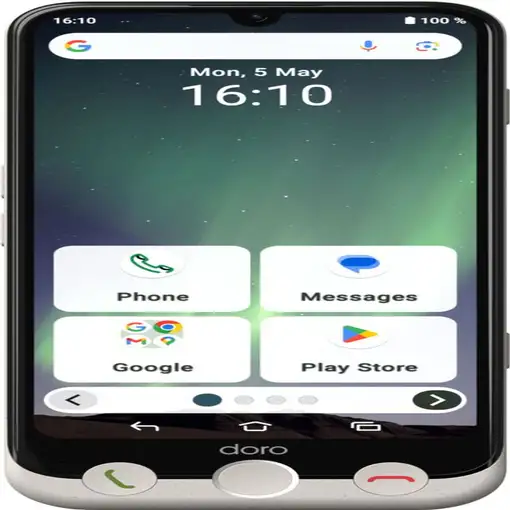 Smartphone 6 + 128GB Negro DORO