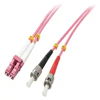 Lindy 46351 Cable de fibra óptica e InfiniBand 2 m LC ST Rosa