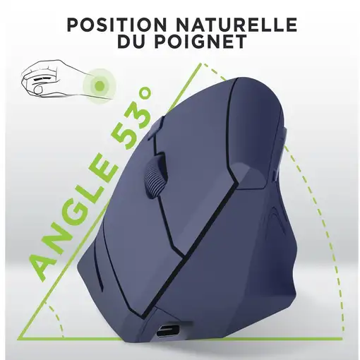 T'nB MWERGOVBTRBL ratón Oficina Mano derecha Bluetooth + USB Type-A Óptico 1600 DP