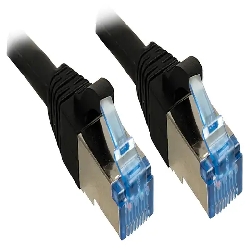 Lindy 3m Cat.6A S/FTP cable de red Negro Cat6a S/FTP (S-STP)